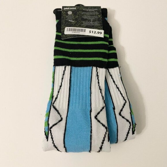 Rick and Morty Socks Shoe Size 6-12 Adult Swim - Picture 7 of 13